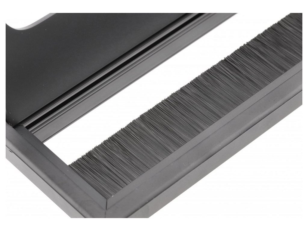 Passacavi Rettangolare con Aletta cm.80x160 Foro 76x156 mm. Nero Opaco | GTV - immagine 2